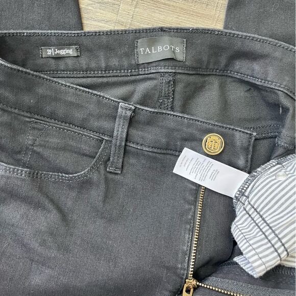 Talbots Black Skinny Jeggings - Size 2P - Picture 4 of 11
